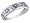 Tanzanite Heart Ring with Diamonds 3/4 Carat (ctw) in 10K White Gold, Size 5