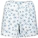 Blue Dionis Cotton Beach Print Short Shorts
