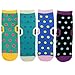 kilofly Big Mouth Monster Socks Value Pack [Set of 4 Pairs], with Voodoo Doll