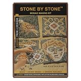 Stone By Stone 4-In-1 Mosaic Kit-Dark Colors - 662001
