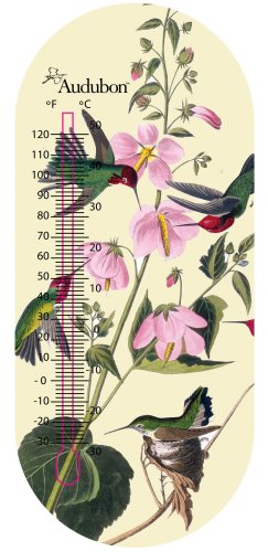 Audubon 8-Inch Thermometer, Hummingbird