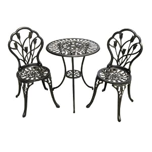 BEST Nassau Cast Aluminum Outdoor Bistro Furniture Set