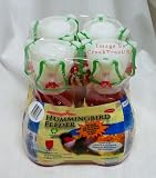 Woodlink Pre-Filled Nectar Recyclable Hummingbird Feeder 4-pack