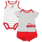Carter's 3 PC Engine Oh-So-Fun Set Discontinued RED/MLT 6 Mo