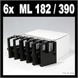 Produkt-Bild: OBV - 6x komp. Farbband f&uuml;r OKI ML 182 / ML 390 / ML 100 120 172 180 182 183 184 186 188 192 193 195 240 280 320 321 325 351 390 391 3320 3321 ersetzt OKI 9002303 / 9002309