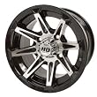4/110 STI HD2 Alloy Wheel 12x7 5.0 + 2.0 Gloss Black BOMBARDIER HONDA JOHN DEERE KAWASAKI POLARIS SUZUKI YAMAHA