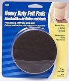Waxman 4723695N Self-Stick Round Felt Pads, Brown, 3-Inch