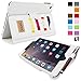 Snugg iPad Mini & Mini 2 Case - Smart Cover with Flip Stand (White Leather) for Apple iPad Mini & Mini 2 with Retina