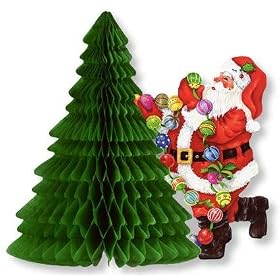 Christmas Party Tableware | Santa with Tree Table Centrepiece