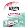 Schick Quattro For Women Sensitive 4-Count Refills (Pack of 2)