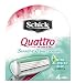 Schick Quattro For Women Sensitive 4-Count Refills (Pack of 2)
