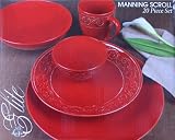 Gibson Manning Scroll 20-Piece Dinnerware Set