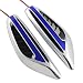 Great Decoration Adhesive Blue Lens LED Roadster Coupe Turbo Racing Car SUV Truck Air Hood Bonnet Side Marker Turn Signal Vent Sport For Audi A3 A4 A5 A6 A4 Avant S4 A5 Cabriolet S5 Cabriolet TT R8 Q5 Q7 Quattro