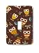 Retro Owls Decorative Steel Switchplate Cover