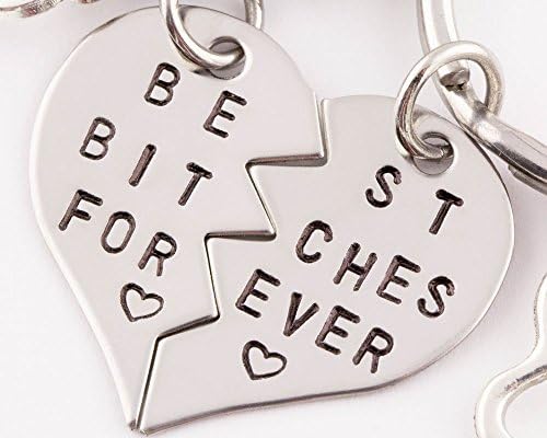 2 Piece Best Bitches Forever Keychain Set | BL