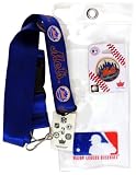 New York Mets Lanyard with Ticket Holder and Logo Pin
