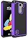 LG Stylo 2 Case, LK [Shock Absorption] Drop Protection Hybrid Dual Layer Armor Defender Protective Case Cover for LG Stylo 2 (Purple)