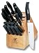 J.A. Henckels Twin Five Star 18-Piece Stainless-Steel Cutlery Set with Storage Block