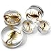 Pair of 5/8 Gauge (16mm) Scorpion Inlay Bug Plugs - Double Flare