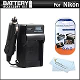 Battery Charger Kit For Nikon COOLPIX P300 Digital Camera Includes Ac/Dc 11 ....