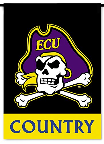 NCAA East Carolina Pirates 2-Sided Country Garden Flag, One Size, Team Color