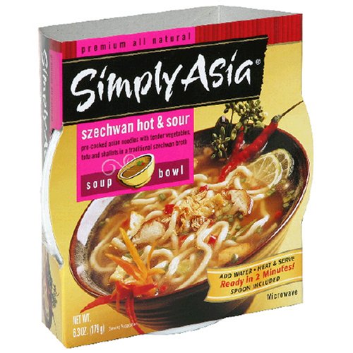 Simply Asia Szechwan Soup Bowl, Hot & Sour, 6.3-Ounce Bowls (Pack of 12) by Simply Asia