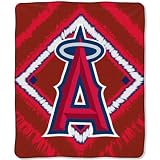 Los Angeles Angels MLB Style 50x 60 Imprint Micro Raschel Blanket/Throw - MLB Baseball