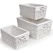 Baby : 3-pc. Basket Set with White Liners