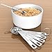 Kollea Stainless Steel Measuring Spoons for Dry and Liquid Ingredients, 5 Pieces Set