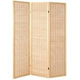 Natural BAMBOO 3 Pane Room Divider / Splitter Screens