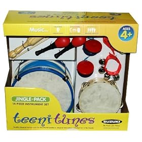 Teeni Tunes 14-Piece Child Instrument Drum Music Play Set Toy by Jingle Pack