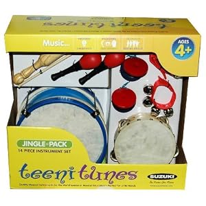 Teeni Tunes 14-Piece Child Instrument Drum Music Play Set Toy by Jingle Pack