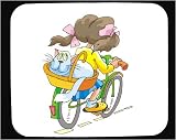 Mouse Pad with body, individuals, individual, basket, humans, person, human, boy, persons, cat, bicycle, people, child