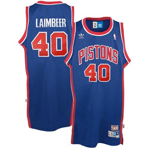 Adidas Detroit Pistons Bill Laimbeer Soul Swingman Road Jersey Extra Large