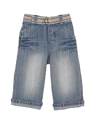 Belted jeans - light blue