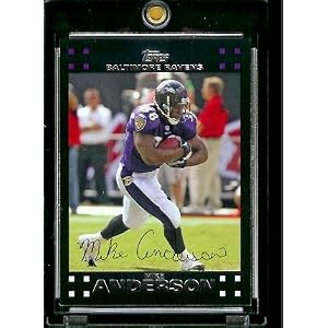 Buy 2007 Topps #52 Mike Anderson Baltimore Ravens Football Card - Mint Condition - Shipped In...
