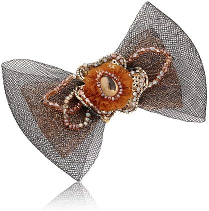 T400 Hair Wedding Headdress Clamp Drunk Red Crystal Hairpin Hair Clip Top Clamp Gift of Jewelry