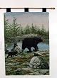 Three Bears Wall Tapestry with Hanging Rod (36 x 26 inches)