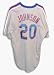 Howard Johnson Autographed New York Mets Gray Majestic Baseball Jersey Inscribed 86 WS Champs