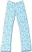 Adult Low Rise Cotton Jersey Sport Pants White with Blue Swim Spirit Design