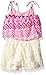 Limited Too Girls' Chiffon Flyaway Tank Top and Lace Overlay Short Romper