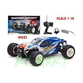 1:18 Sacker Sport Radio Controlled 4x4 Racing Truggy New from Gas Cars RTR