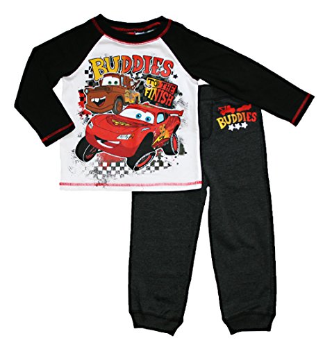 Disney Cars Little Boys Toddler Buddies Pant and Shirt Set