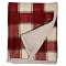 Faux Fur Plaid Throw