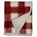 Faux Fur Plaid Throw