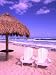 Beach Chairs, Cozumel, Mexico Photographic Poster Print by Bill Bachmann, 12x16