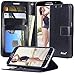 Galaxy S6 Case,by Ailun,Premium PU Leather& PC Back,Impact Resistant&Scratch-proof Wallet,Self-Stand for Video Watching,Card Holder,Magnetic Flip Cover[Black]