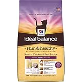 Hill's Ideal Balance Slim & Healthy Natural Chicken & Peas Recipe Adult Dry Cat Food, 6-Pound