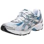 ASICS Women's GEL-1140 Running Shoe,White/Storm/Capri Blue,7.5 B US