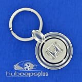 New Honda Spinning Center Stylish Chrome Key Chain Ring